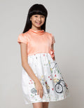 Nywan Apparel Dress Satin  Anak Bicycle And Cake