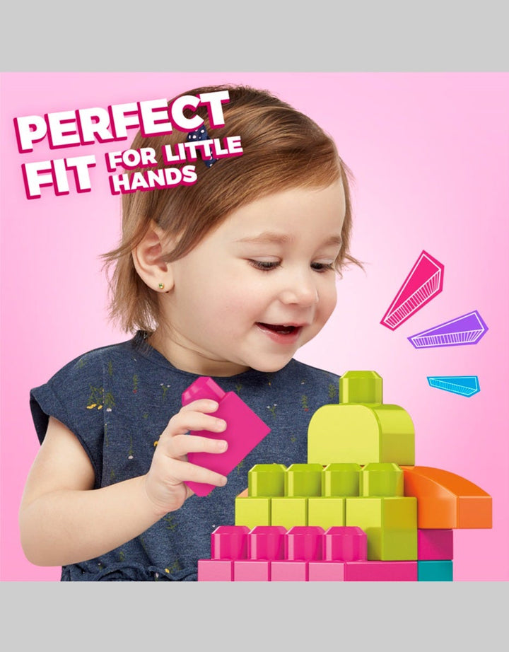 Mega Bloks Big Building Bag (80 Pcs) - Pink