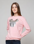 Disney Sweatshirt Outer Mickey Regular Print Foil
