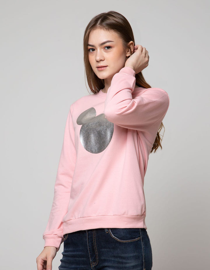 Disney Sweatshirt Outer Mickey Regular Print Foil