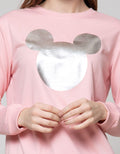 Disney Sweatshirt Outer Mickey Regular Print Foil