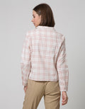 Details Long Sleeve Shirt Boxy Short Sleeve Check