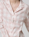 Details Long Sleeve Shirt Boxy Short Sleeve Check