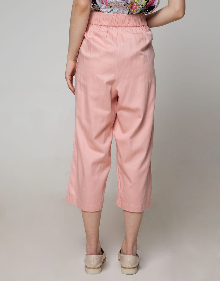 Details Long Pants Cullote With Belt