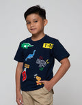 Little M Short Sleeve T-Shirt Dino Boom Bordir Laken