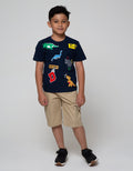 Little M Short Sleeve T-Shirt Dino Boom Bordir Laken