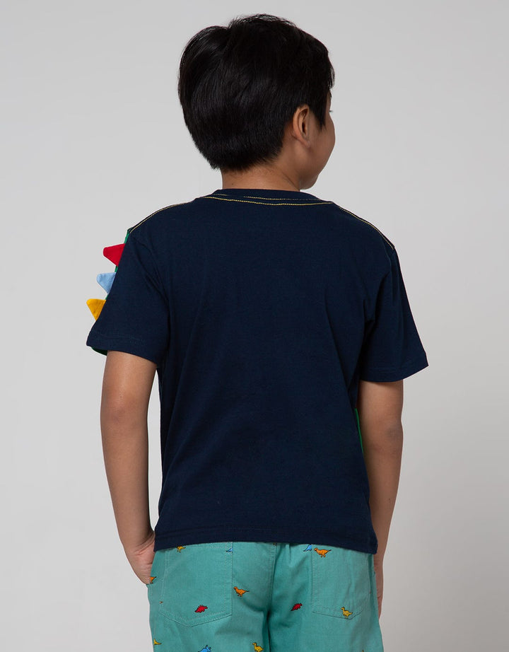 Little M Short Sleeve T-Shirt Crocodile Sambung Cucuk Bordir