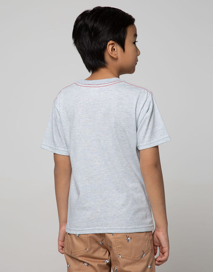 Little M Short Sleeve T-Shirt Bordir Pocket Crane