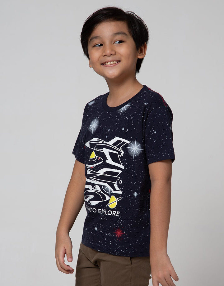 Little M Short Sleeve T-Shirt Splash Ready To Explore