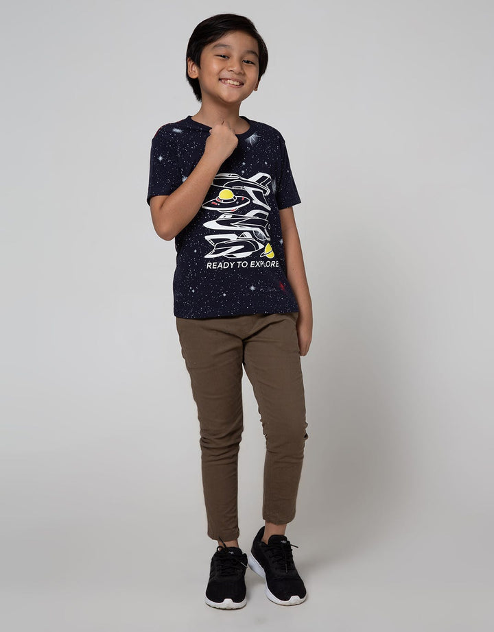 Little M Short Sleeve T-Shirt Splash Ready To Explore
