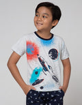 Little M Short Sleeve T-Shirt Fullprint Splash Rocket