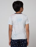 Little M Short Sleeve T-Shirt Fullprint Splash Rocket