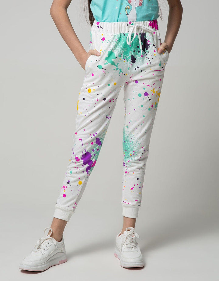 Jogger Knit Print Splash