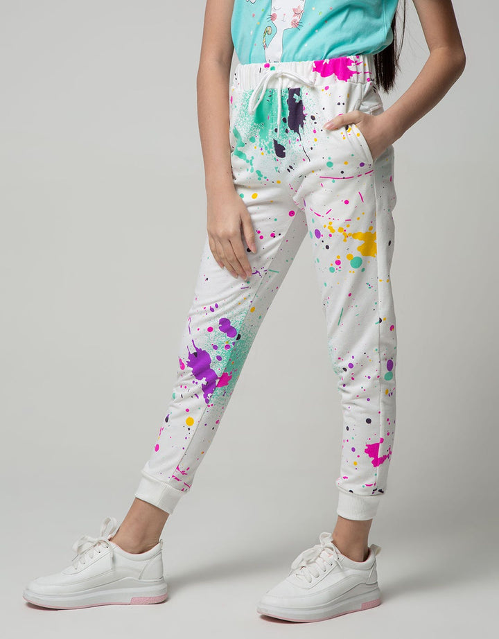 Jogger Knit Print Splash