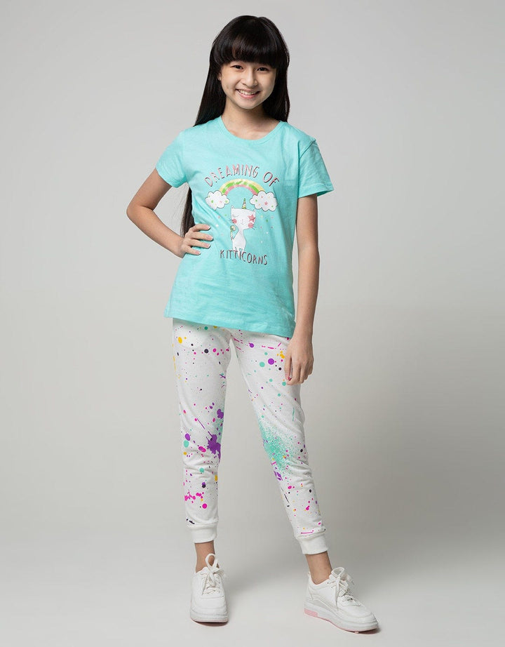 Jogger Knit Print Splash
