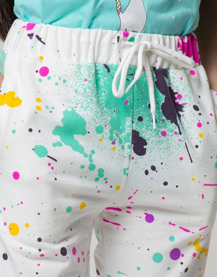 Jogger Knit Print Splash