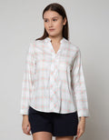 Nevada Long Sleeve Shirt Woven Cotton Print Check