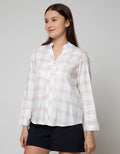 Nevada Long Sleeve Shirt Woven Cotton Print Check
