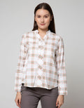 Nevada Long Sleeve Shirt Woven Cotton Print Check