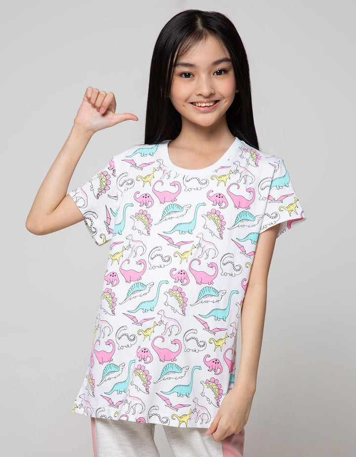 Aero Short Sleeve T-Shirt Full Print Dino