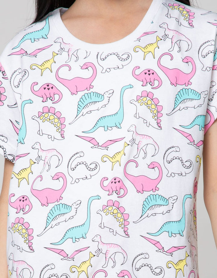 Aero Short Sleeve T-Shirt Full Print Dino