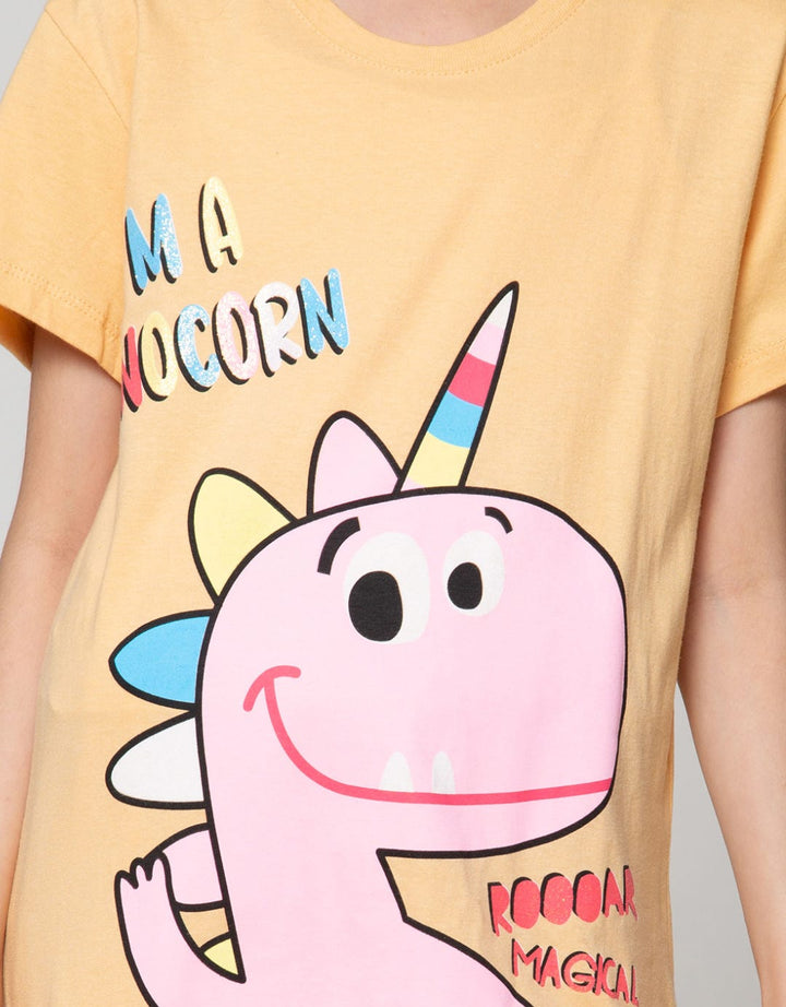 Aero Short Sleeve T-Shirt Print Dino