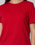 Connexion Short Sleeve T-Shirt Round Neck Slub Try With 2 Button