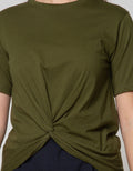 Connexion Short Sleeve T-Shirt Combed Enzym Twist Waist