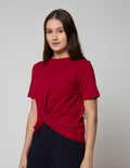 Connexion Short Sleeve T-Shirt Combed Enzym Twist Waist