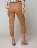 Connexion Capri Pants Texture With Button In Leg