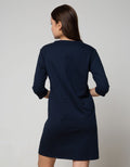Connexion Long Sleeve Midi Dress Big Pocket