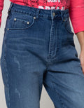 Nevada Denim Long Pants Fashion Mom Jeans