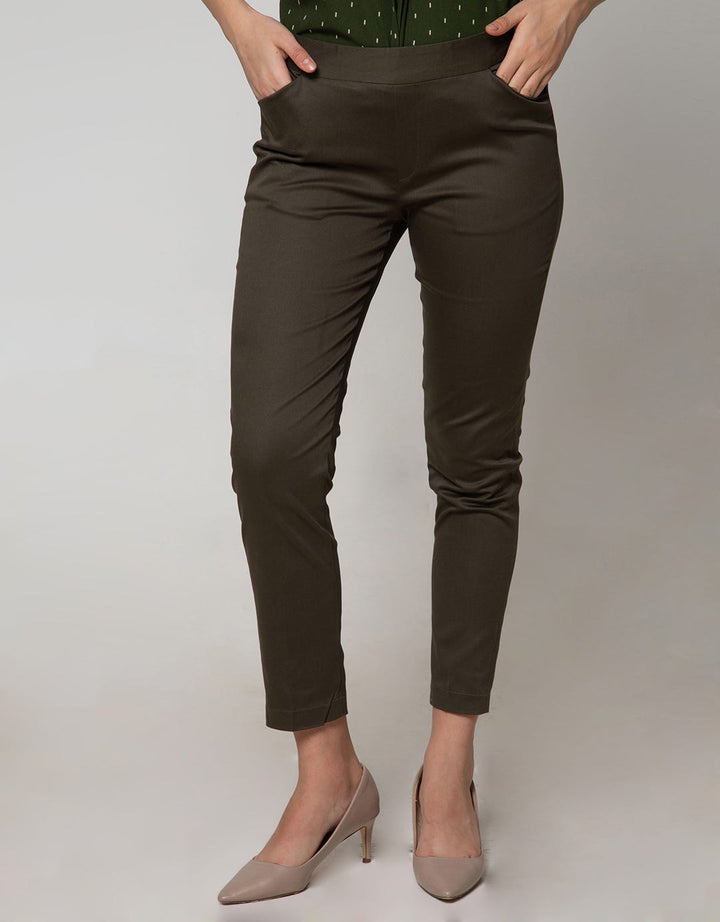 Connexion Long Pants Pts Backside Band Twl Stn Fps-037B:Navy Blue:8:Solid:Long Pants