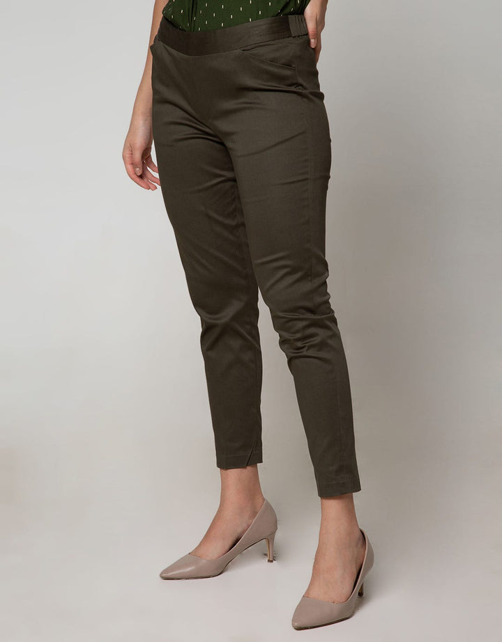 Connexion Long Pants Pts Backside Band Twl Stn Fps-037B:Navy Blue:8:Solid:Long Pants