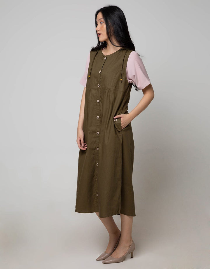 Details Overall Maxi Skirt Olive Maxi Dress With Hoodie