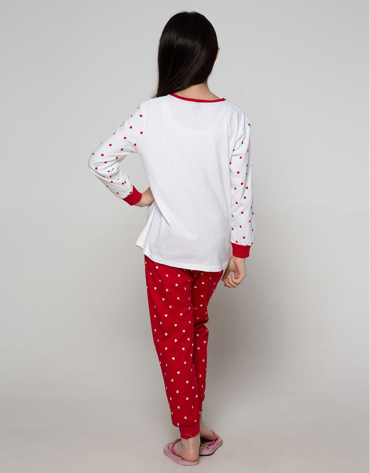 Disney  Minnie Love Top Bottom Set Piyama