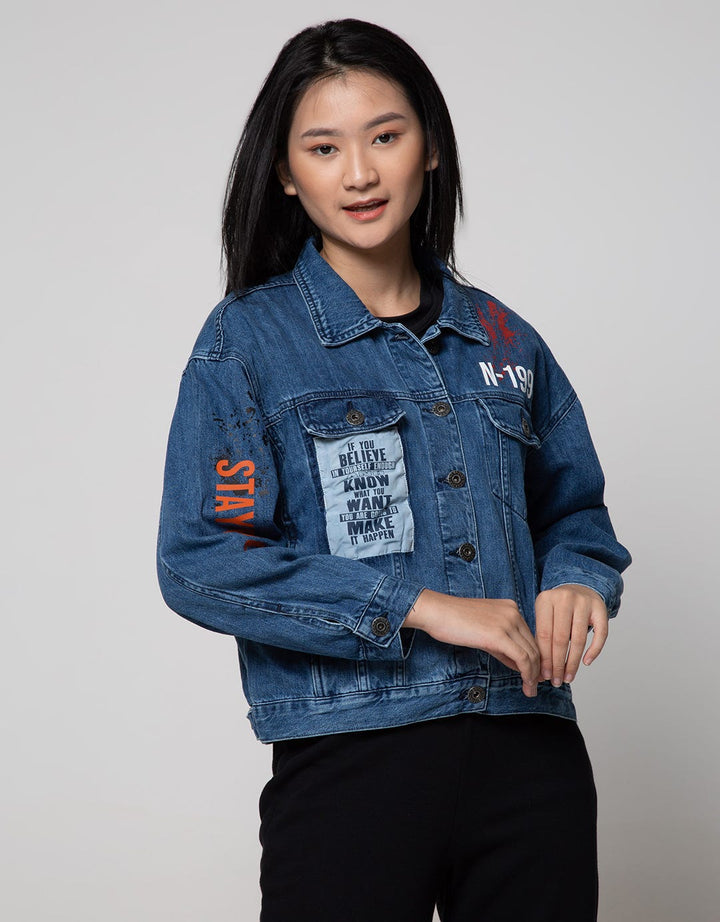 Nevada Denim Jacket Crop Jacket Splash