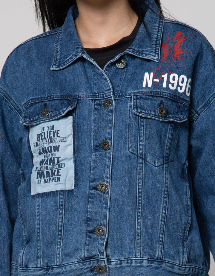 Nevada Denim Jacket Crop Jacket Splash