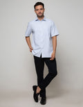 Cole Short Sleeve Shirt Checks Regular Point Collar