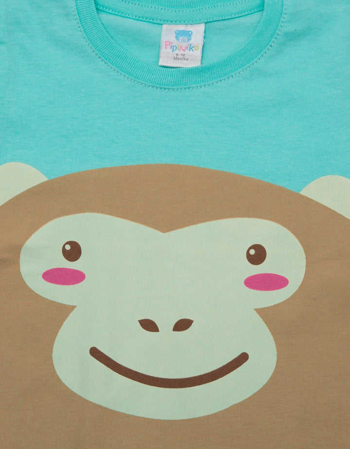 Pipiniko Short Sleeve T-Shirt Monkey