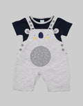 Pipiniko Short Jumpsuit Set Overalls Bear Round