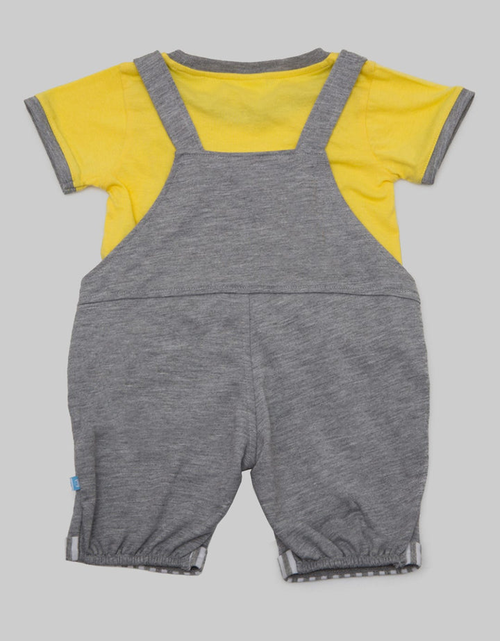 Pipiniko Short Jumpsuit Set Overall Bear Glasses