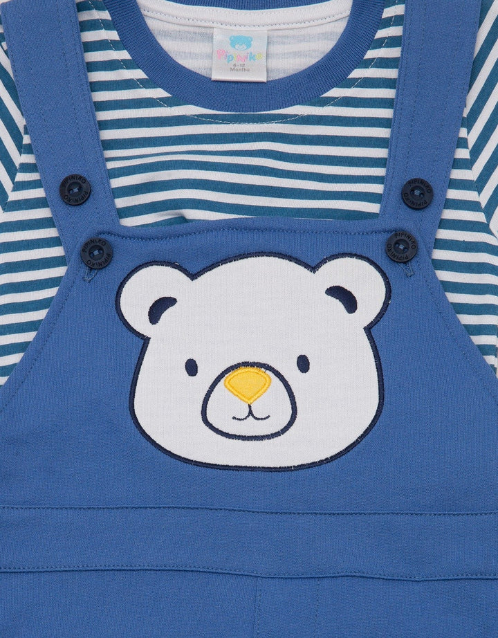 Pipiniko Short Jumpsuit Set Overall Bear Salur
