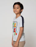 Little M Short Sleeve T-Shirt Cut N Sewn Lengan Dino