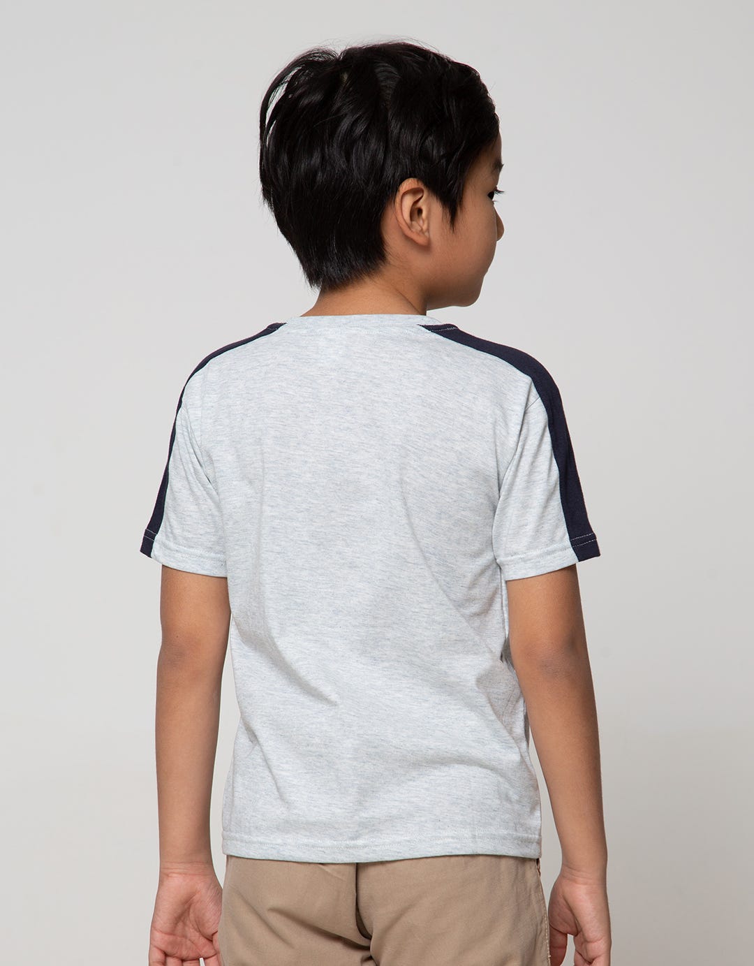 Little M Short Sleeve T-Shirt Cut N Sewn Lengan Dino