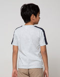 Little M Short Sleeve T-Shirt Cut N Sewn Lengan Dino