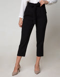 Connexion Ankle Pants Poly Half Elastic With Zipper 