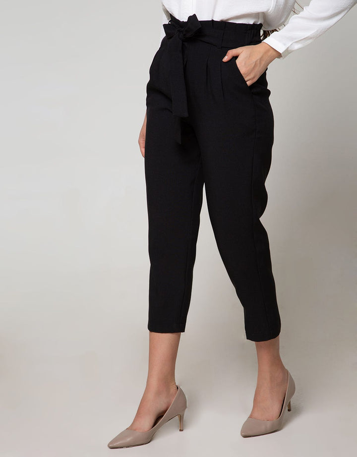 Connexion Ankle Pants Poly Half Elastic With Zipper 