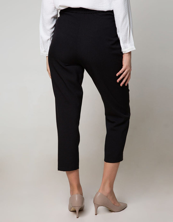Connexion Ankle Pants Poly Half Elastic With Zipper 