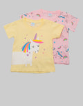 Pipiniko Short Sleeve T-Shirt Pack 2 Pc Unicorn